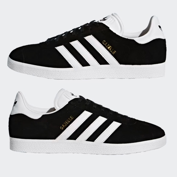 ADIDAS - GAZELLE - Core Black / White / Gold Metallic